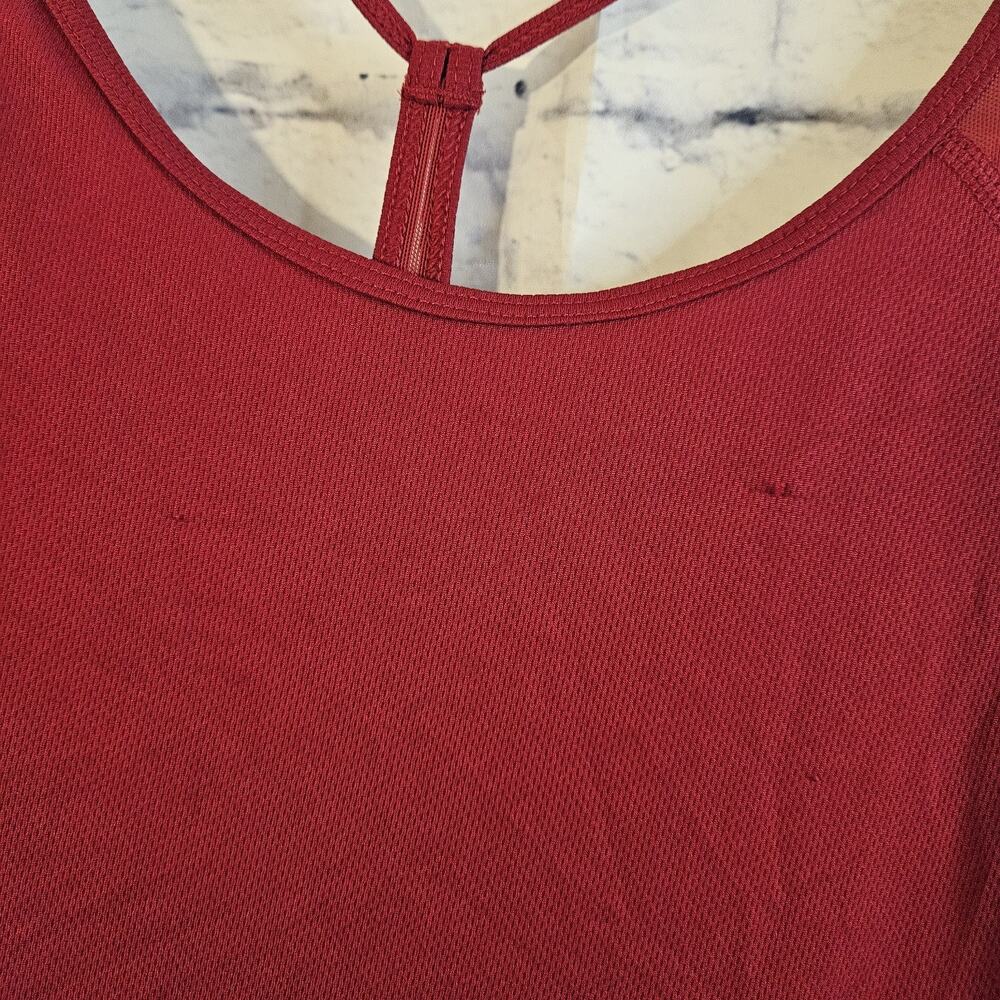 Nike Dri-FIT Women's Strappy Crossback Workout Tank Top Red - Size Large - Picture 3 of 7